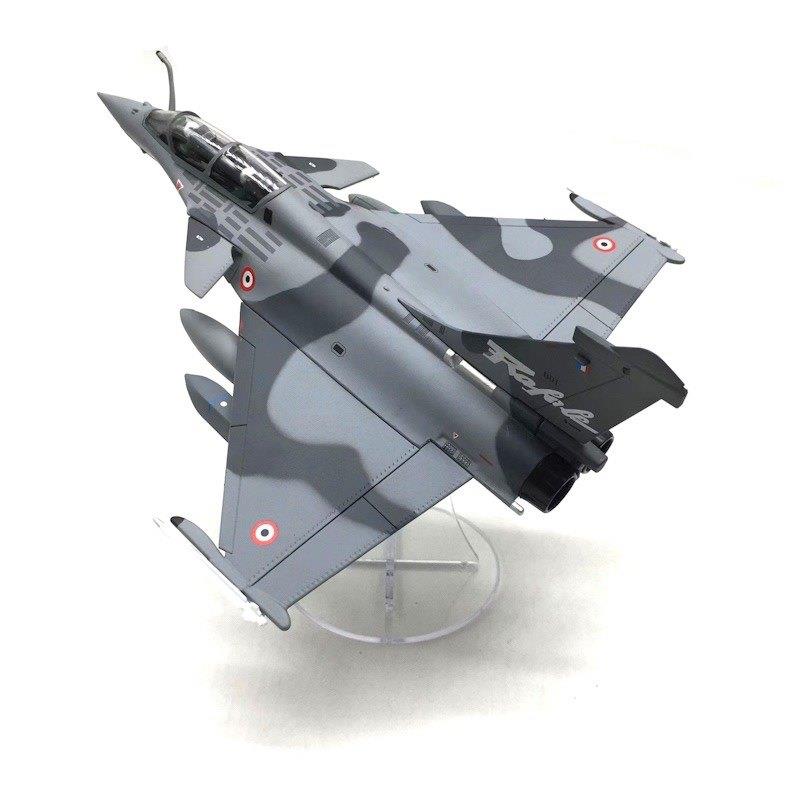 1:72法国空军Rafale阵风B型双座仿真合金迷彩战斗机模型成品