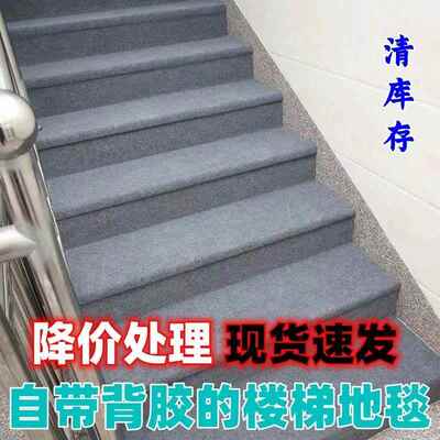 楼粘梯家用自毯地满铺地毯水泥隔加厚台阶pxx61381踏步免胶装修防