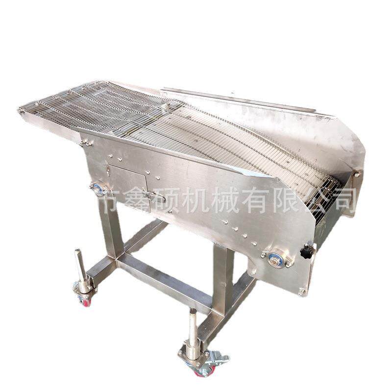 雪花排条裹糠机全自动迷你雪花串上糠成套设备刀鱼段上屑机器