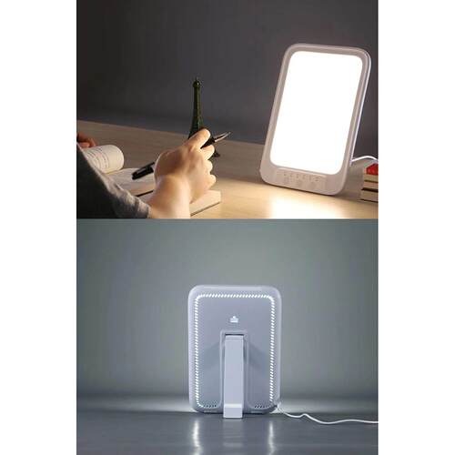LED Daylight Lamp Cool & Warm Light Therapy Lamp Against Dep