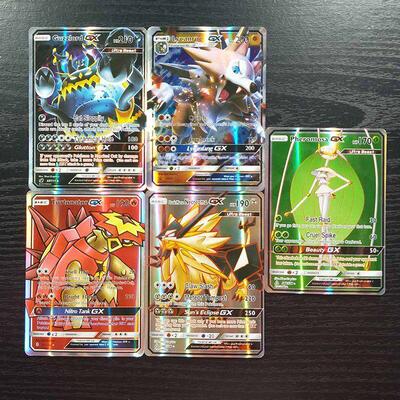 60PCS/Box Pokemon Cards GX EX MEGA Tag Team VMAX Booster TA