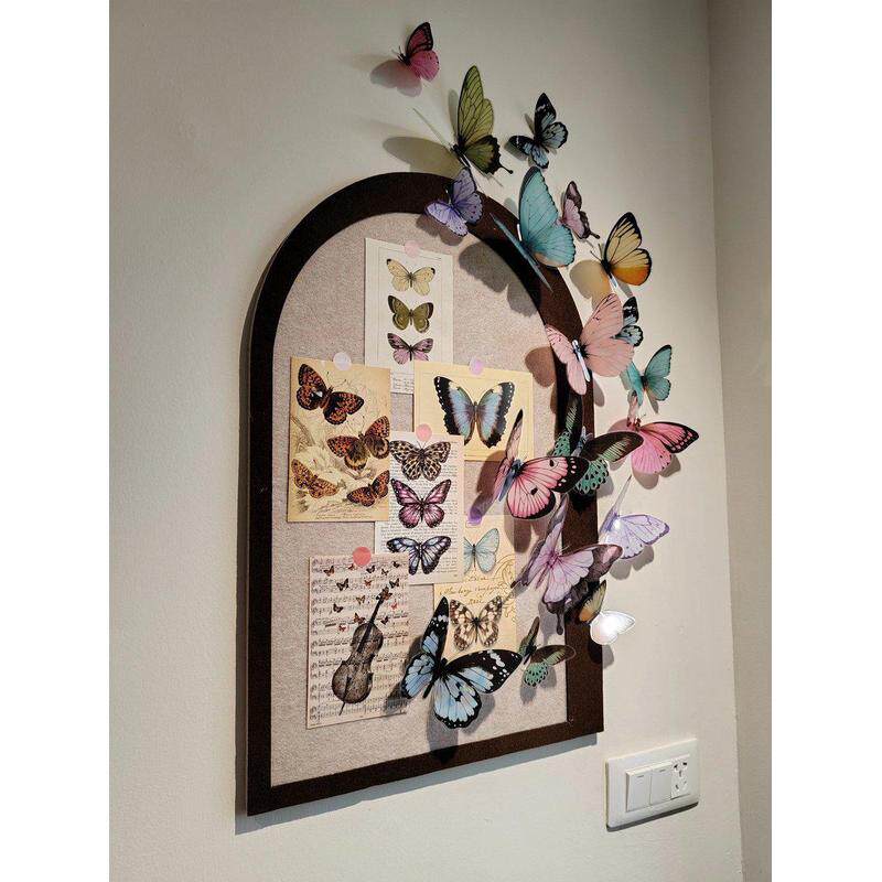 简约时尚照片墙贴环保欧风照片展示收纳毛毡板墙贴软木板照片墙