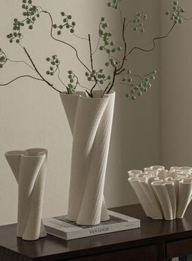 艺贝子现代轻奢软装售楼部民宿花器3D打印样板间高级感陶瓷花瓶
