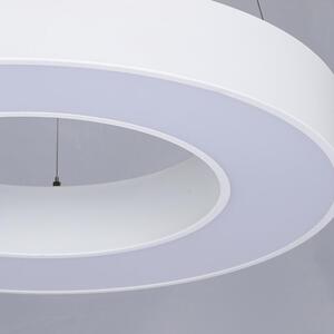 led圆形吊线灯创意办公室实心圆环灯900MM工业风商场商用吸顶灯