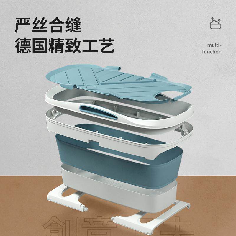 坐沐泡澡汗大号加热桶蒸btv4浴缸大人躺可折叠洗澡盆全身加厚成人