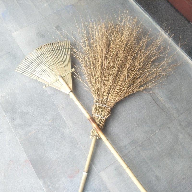 孟店大型竹帚帚耙组合竹耙扫草庭院清洁草坪大小清洁树叶