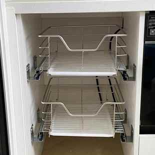 浅窄果蔬篮350橱柜300小拉蓝抽屉式 500蔬菜水果400收纳450拉篮550