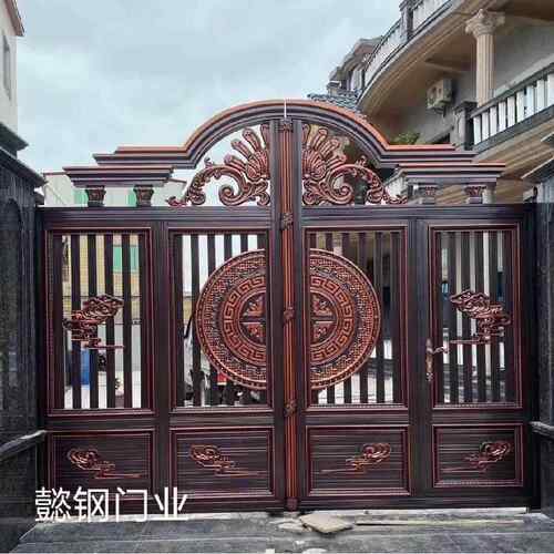 厂家直销304不锈钢别墅庭院大门乡村院子电动折叠门平移门对开 门