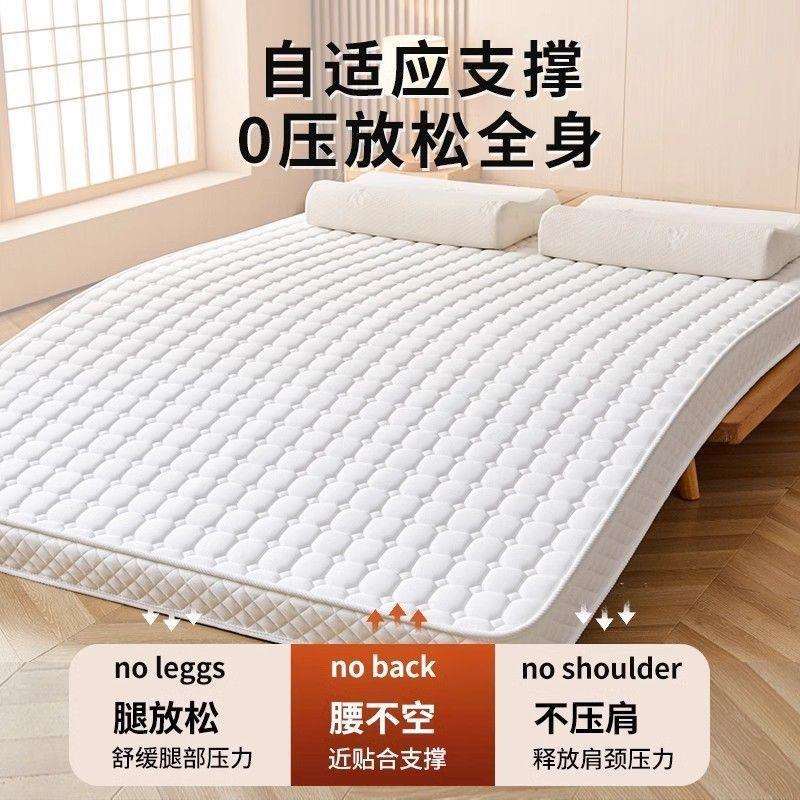 泰国乳胶海绵床垫加厚保暖家用双人榻榻米单人宿舍折叠软床垫铺底