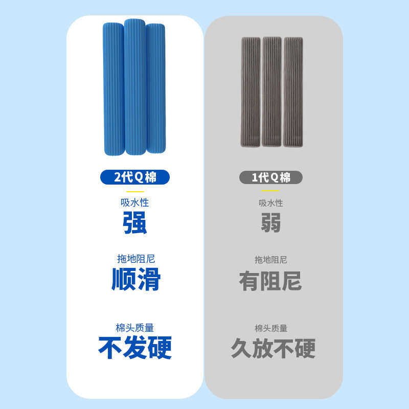 捷顺免手洗拖把Q棉头家用一拖净大拖布吸水懒人塑料地拖对折式,家庭/个人清洁工具,拖把桶,淘宝优惠券,粉丝福利购,淘宝优惠卷