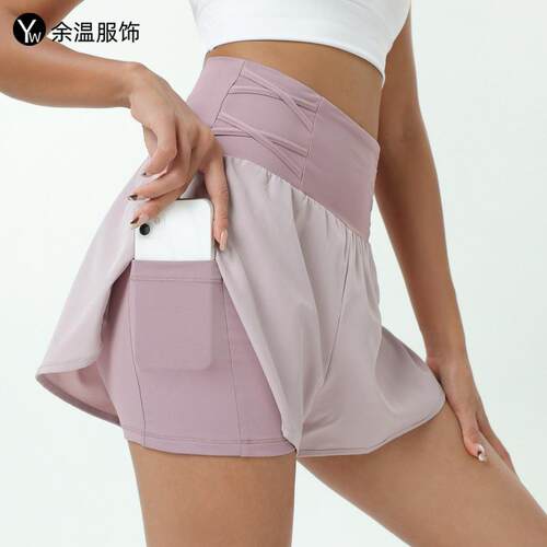 Sports shorts for women, anti glare running training,
