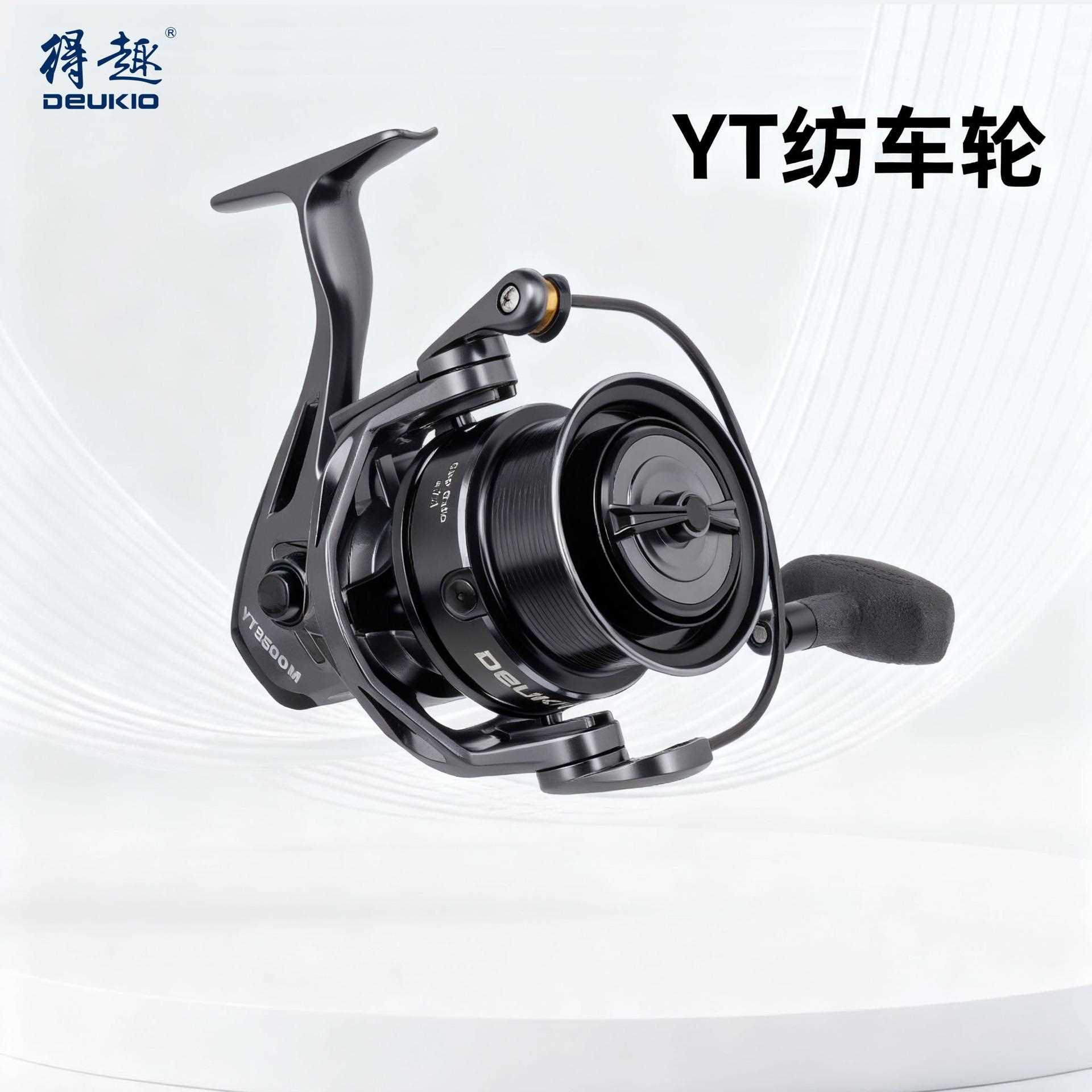 渔线轮CNC折叠旋入式卸力发声金属线杯软胶握丸远投纺车渔轮