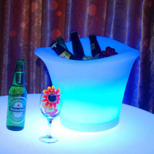 现货LED七彩发光酒桶 啤酒香槟冰镇发光防水冰桶 酒吧专用