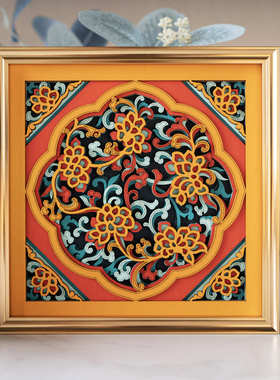 梯木叠雕玄关客厅装饰品摆件家居饰品乔迁新居礼品摆件高级感小众