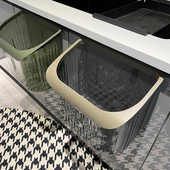 厨房壁挂垃圾桶大号新款 客厅橱柜门悬挂纸篓厨余卫生间分类收纳桶