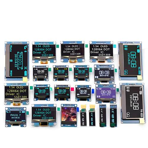 0.96寸OLED显示屏模块SPI 0.91 1.3 液晶12864彩屏幕4针6 ssd1306