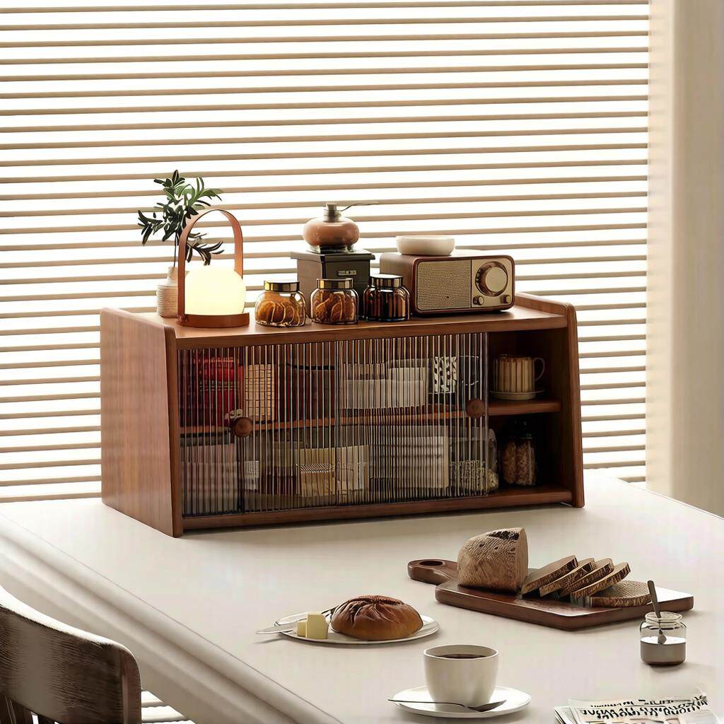 实木杯架餐桌台面茶具收纳盒茶杯放置架咖啡杯餐边柜办公室置物架