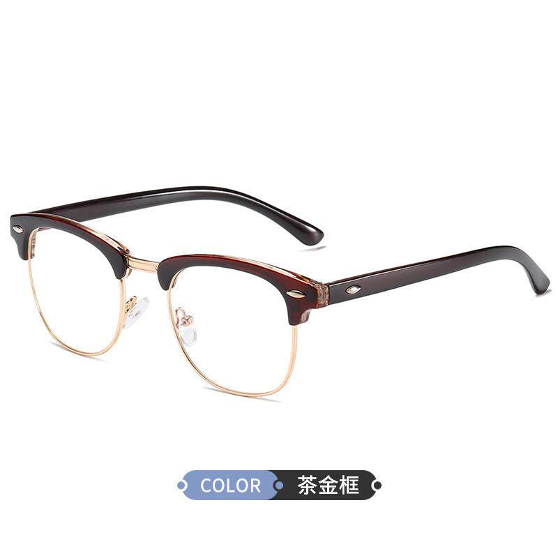 高档抗蓝光辐护射平光疲劳电脑目眼睛男韩潮复古近视版防眼镜框女