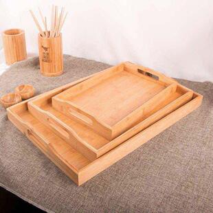 wooden Hotel tray rectanular rectan wood