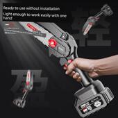 德国品质电锯充电式 电锯砍柴单手锯轻 锂电锯电炼锯无刷户外便携式