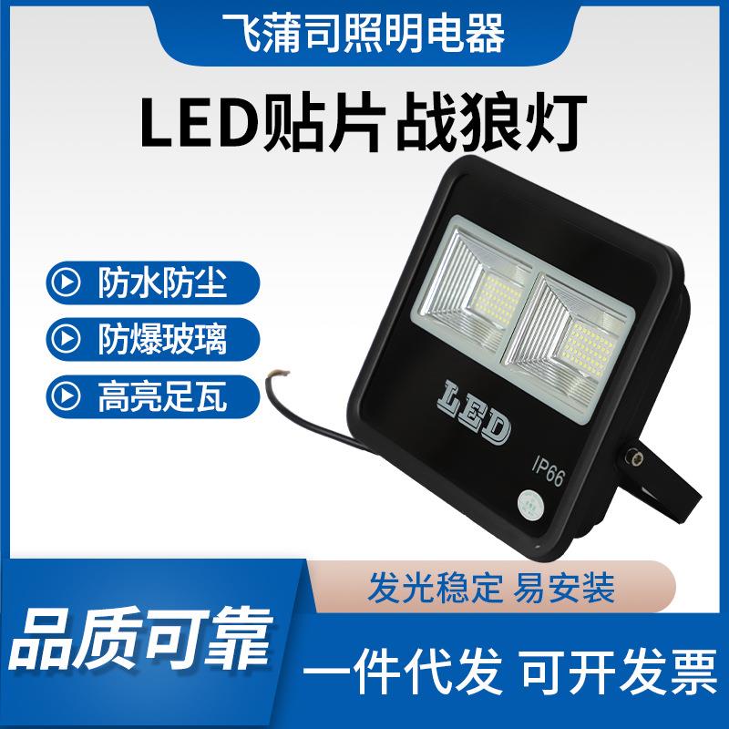 现货供应战狼款led投光灯户外灯照明探照灯泛光灯贴片战狼投光灯