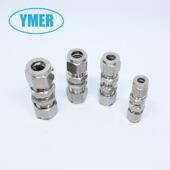 锁母式 隔板接头 接头 不锈钢卡套直通穿板接头 不锈钢卡套接头