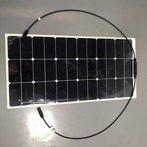 优惠销售sunpower半柔性太阳能板65w柔性太阳能板12v蓄电池可充电