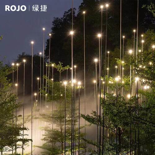 户外景观大型端别墅区景区公园小区深林级梦幻发光萤火虫灯光
