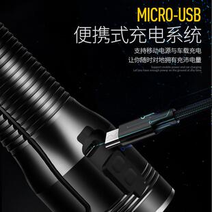 厂家新款朗明纳斯383型迷你户外露营家用防水强光照明手电筒
