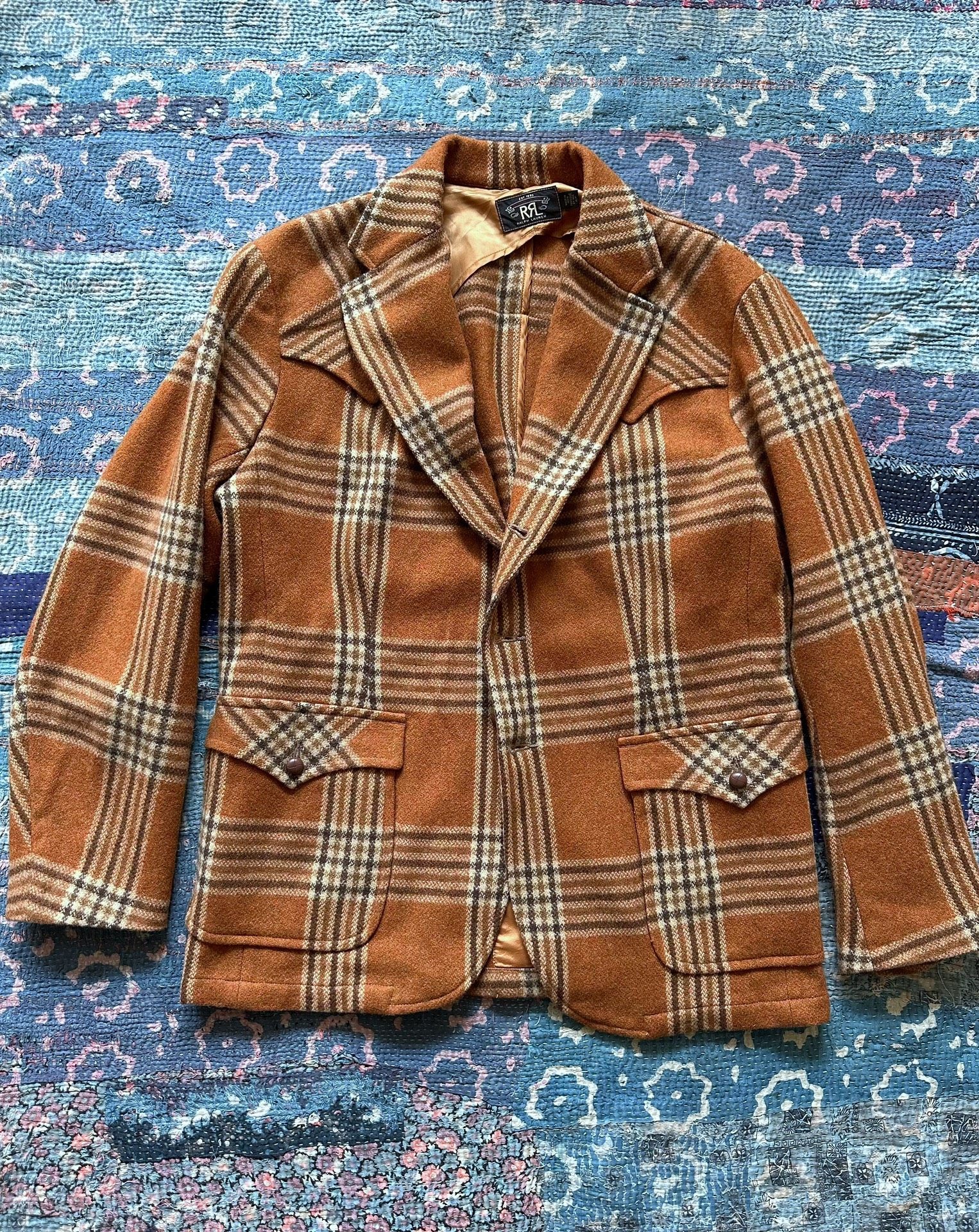 RRL Western Plaid Blazer