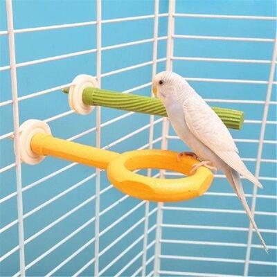 Multifunctional Parrots Stand Grinding Scratchers Toy for