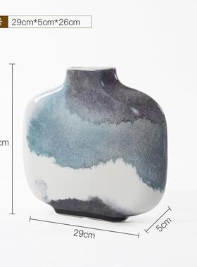 高档现代新中式陶瓷样板房软饰装品客厅架玄关柜书罐房博古装饰罐