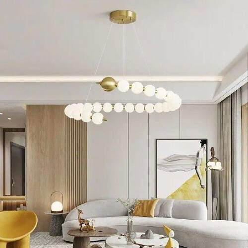 Modern minimalist living room pendant light, luxurious and
