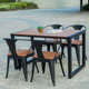 园外摆户外室外三五件套庭院组合花咖啡厅奶茶店桌椅休闲桌椅阳台