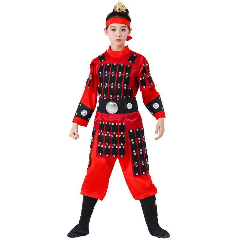将军铠甲满江红古代士兵服装男古装戏曲演出服装花木兰女将古服汉