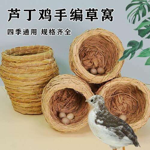 Rutin chicken nest, grass-woven chicken coop, egg incubation