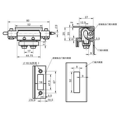 新款直销中高端仿戴乐克CL201-8锌合金暗铰链 重型铰链嵌入式柜门