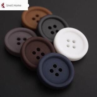 高档西装纽扣亚光灰色棕色羊绒大衣风衣外套树脂钮扣裤子衬衫扣子