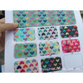 格利特pu皮革面料桃心爱心金葱粉收纳包袋鞋 饰人造革仿皮面料 材装