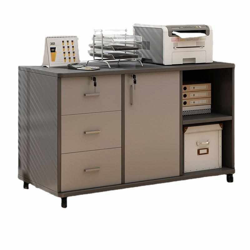 桌下文件柜资料柜带锁办公室置物柜储物柜收纳柜抽屉柜桌边柜侧柜