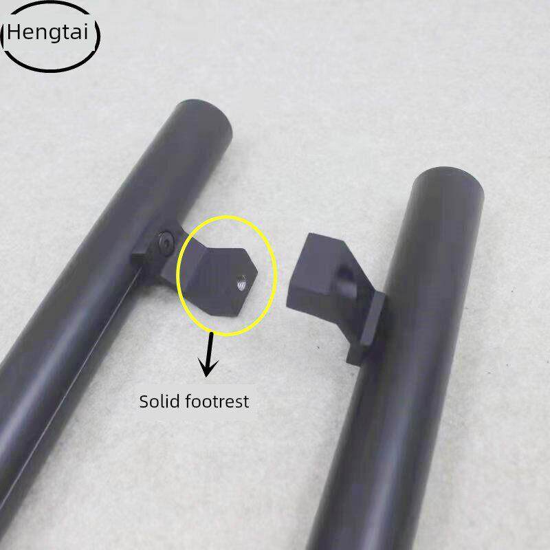 加厚圆管肯德基手柄铝合金滑动门无指纹防捏黑灰色咖啡框门把手