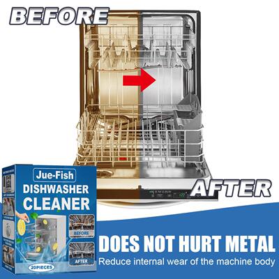 Jue-Fish Dishwasher Descaling Cleaner Tablets - Stain and Gr