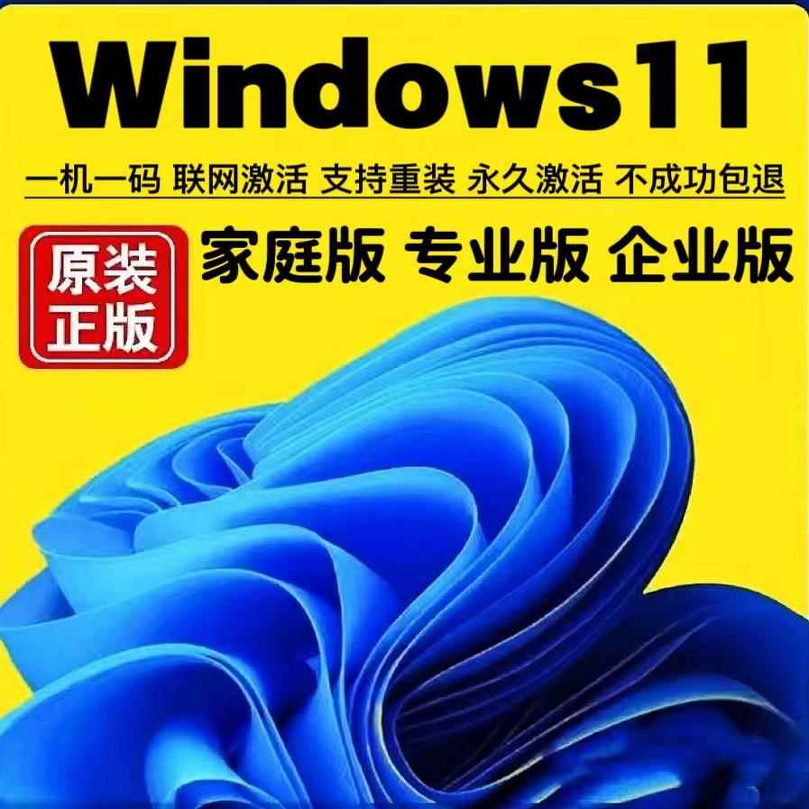 【正版】win11专业版激活码电脑秘钥家庭版企业版windows10序列号
