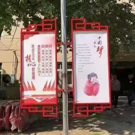 户外灯杆灯发双面道旗光路灯287箱杆广告牌不锈钢悬挂式灯箱广路
