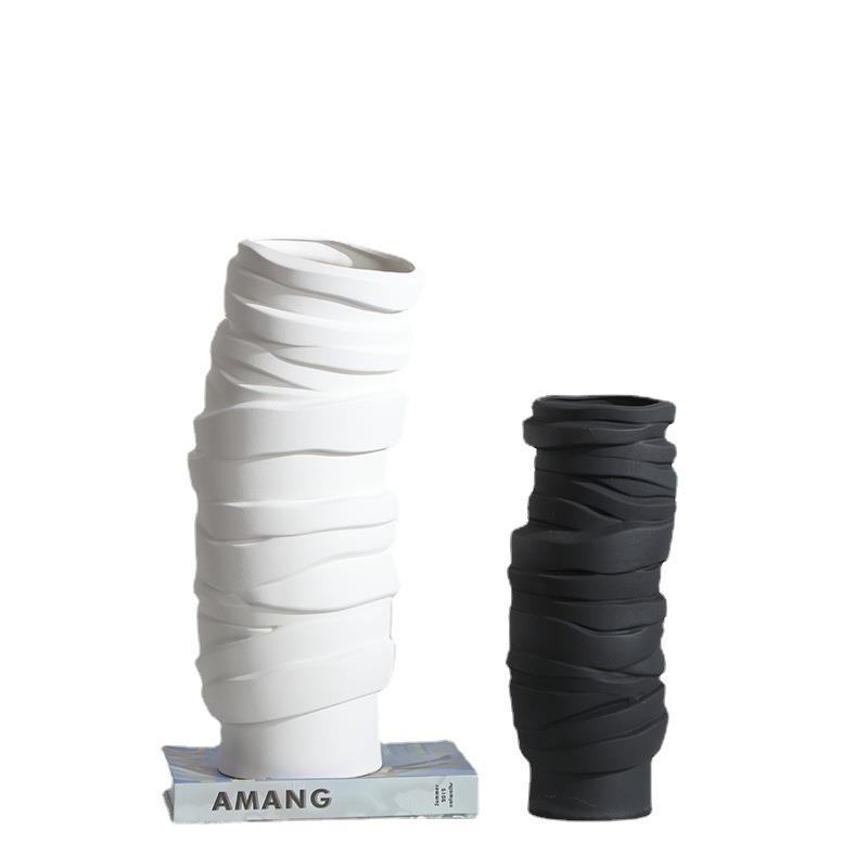 现代陶瓷花器摆件样板房售楼处客厅书房博古架软装设家具饰品