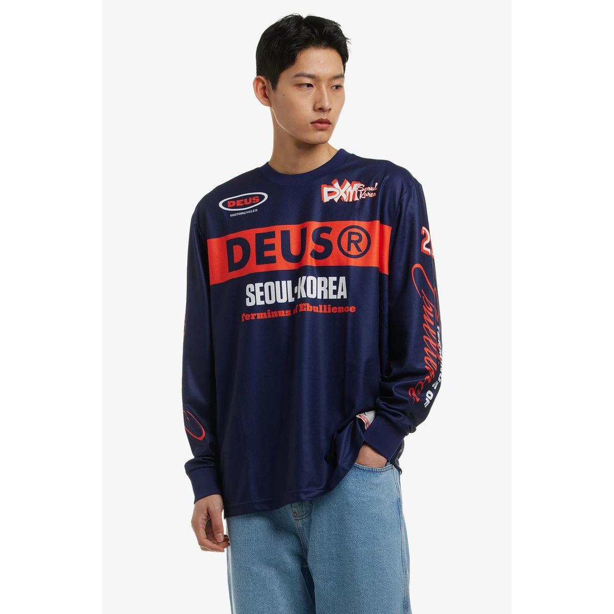 DEUS T恤速降服复古长袖越野摩托车骑行服速干机车服出口韩国跨境