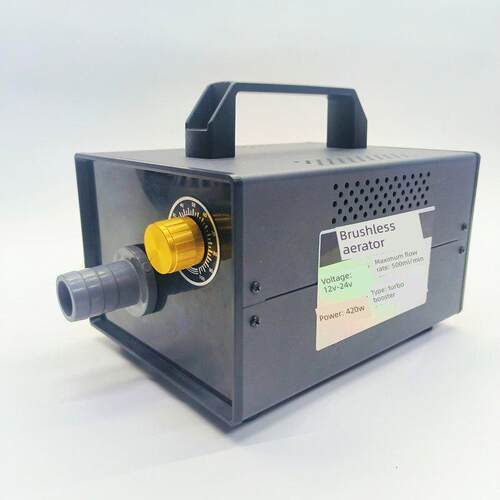 新型12V-24V无刷涡轮大功率气泵汽车增氧机鱼塘运输海产品专用无