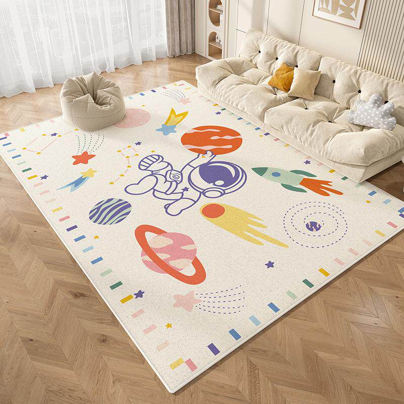 儿童房地毯客厅卡通学习阅读区地垫婴儿爬行垫pvc卧室床边游戏区