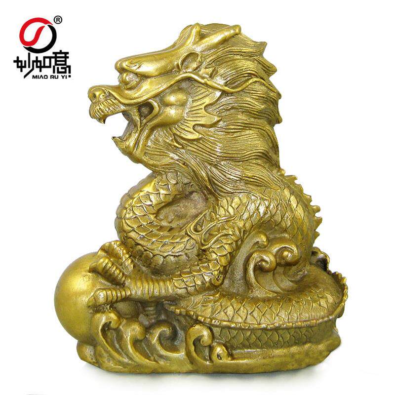 铜龙摆件十二生肖龙青龙风水龙摆设吉祥物办公室装饰品
