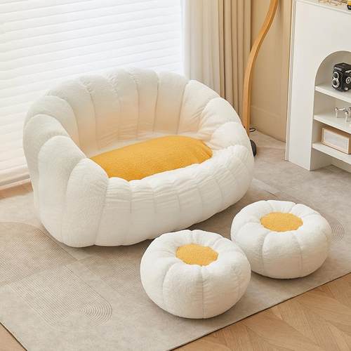 9W懒人沙发可躺可睡家用卧室阳台榻榻米小户型单人小沙发休闲款躺